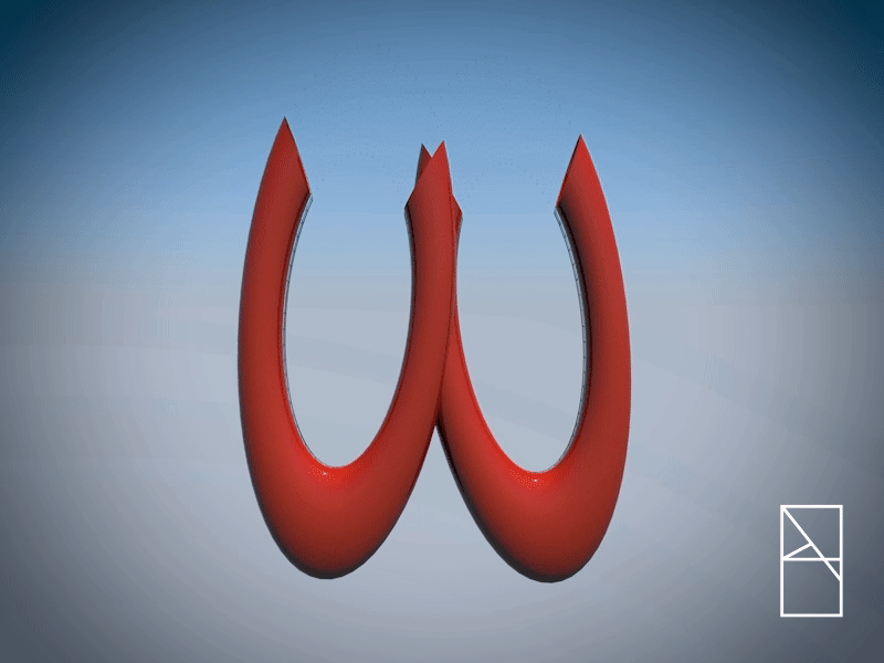 Type • W 3d alphabet animation cinema4d illustration logo maxonc4d motion graphics ui vector