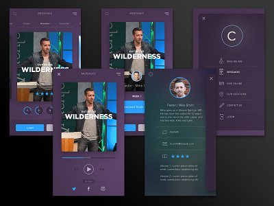 Church Phone App Ideas app ui design