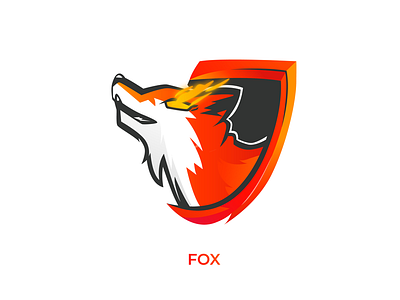 Fox Esport animal design esports gradient illustration logo