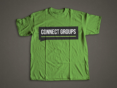 Connect Groups T-Shirt big letters branding design logo