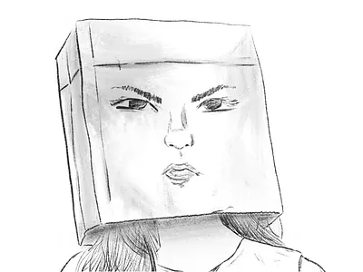 My face says it all bag daily dailydrawing illustration portrait random