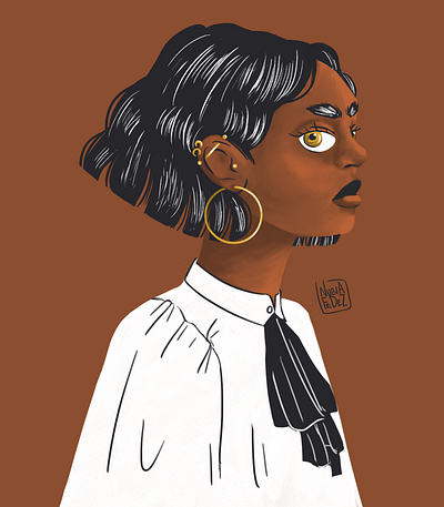 Gold charachter digital art illustration photoshop woman woman illustration woman portrait