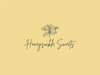 Honeysuckle Sweets bakery bakery logo design graphic design illustration logo logo design simple logo sweets