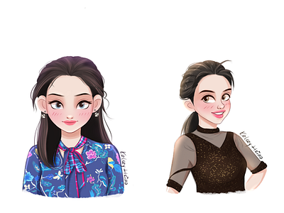 Modified version art avatar design character design digital art drawing girl illustration