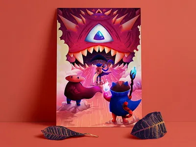 Assemble! adobe battle digital art epic evil fantasy fight fighters final fantasy illustration knights magic masters monster paladin tribute wizard