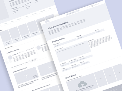 CINE App 🎬— Wireframe app challenge design layout minimalist movie ui ux wireframe