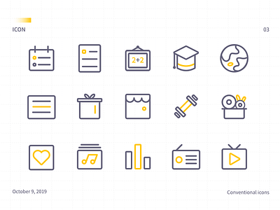 conventional icons 03 design icon ui