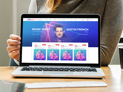 Event Web UI/UX event website events flat ui music party plaint planitevents web design web ui web ux