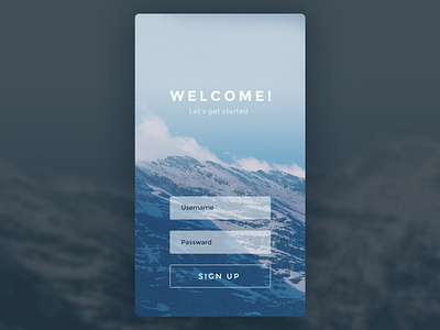 Daily UI 001 signup app dailyui dailyui 001 design login signup ui ux