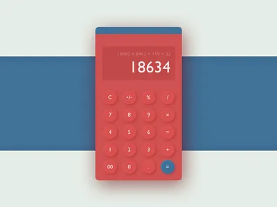 DailyUI calculator 003 app calculator dailyui dailyui 003 design ui ux web