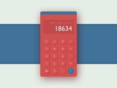 DailyUI calculator 003 app calculator dailyui dailyui 003 design ui ux web