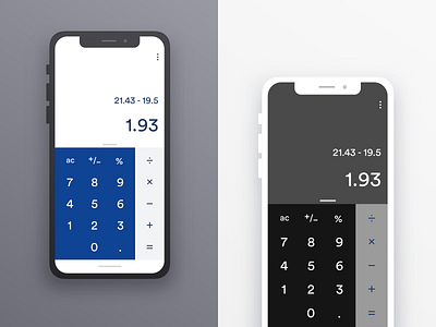 Calculator dailyui dailyui 004 dark mode dark ui design minimalistic uidesign