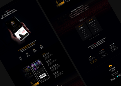 Cinema Pass cinema landing page webdesign