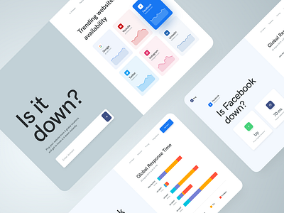 Uptime Monitoring Tool chart clean design graphicdesign hero image homepage interface landing page statistic ui uidesign ux web website