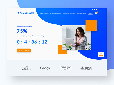 Web Hosting Landing Page Redesign clean design clean ui icon landing page minimalist ui uidesign web design webhosting website