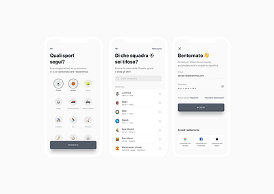 Sport Onboarding mobile onboarding ui