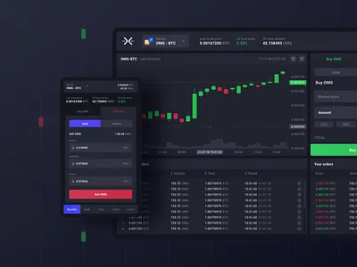 GO.Exchange - Trading Dashboard 🌈 10clouds app bachanek chart crypto cryptocurrency design exchange finance kamil trading web