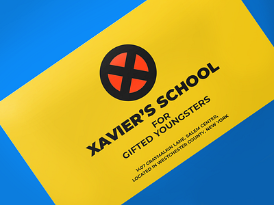 Superhero business card | Weekly Warm-ups art artist artoftheday artwork branding business card calling card card creative design digital art disney dribbble graphic design invite marvel mutant superhero weekly warm ups x men