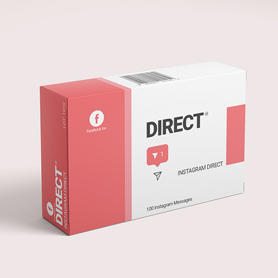 Direct adobe adobe illustrator flat graphic design illustration mockup photoshop pink render social vector