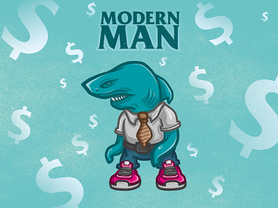 Rent Shark affinity berlin capitalism character money rent shark vector