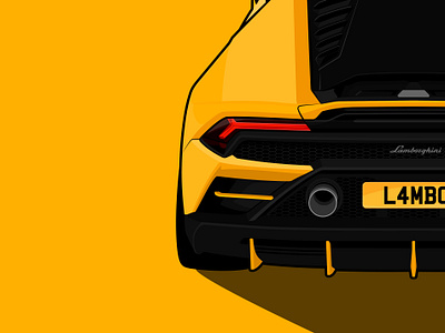 Huracan Evo: Detail car colour design evo exotic huracan illustration illustrator lambo lamborghini vector