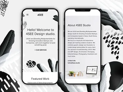 4SEE Studio app branding company corporate design illustration landing logo mobile studio studios typography ui ux web