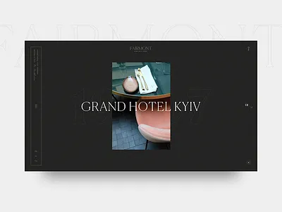 Fairmont Hotel hotel interaction minimal ui ux