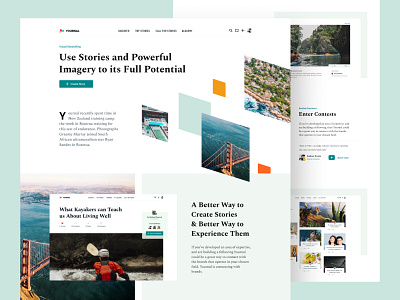 Landing Page Exploration branding exploration landing layout typography