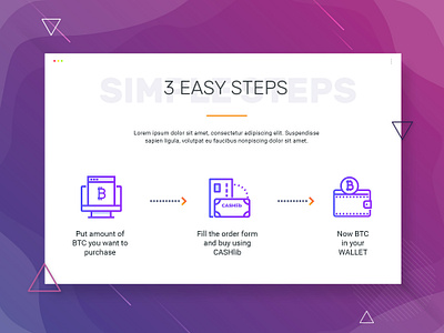 Buy bitcoin steps agency agency web design agency website app bitcoin clean website concept cryptocurrency illustration landing page landingpage minimal modern website saas ui design vector web design web illustration webdesign website