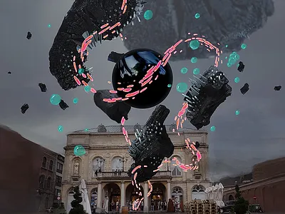 KIKK AR Art Exhibit 3d abstract ar art augmented reality design dogstudio festival illustration kikk particles prototype three.js video