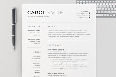 Resume Template Bundle / CV bundle bundles creative resume cv cv template download minimal resume modern modern resume professional professional resume resume resume template