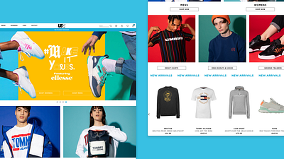 USC Homepage Redesign design desktop digital ecommerce fashion lifestyle ui ux ux design uxui web