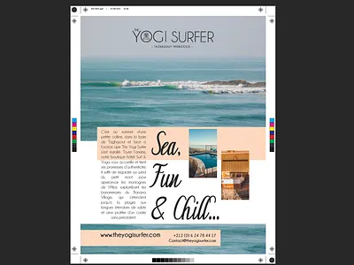 The Yogi Surfer X Surf Session Magazine adobe advertising design magazine magazine ad print typography