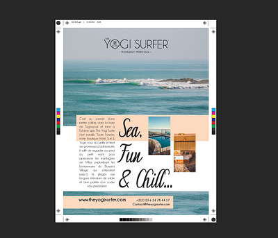 The Yogi Surfer X Surf Session Magazine adobe advertising design magazine magazine ad print typography