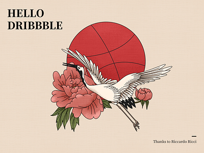 Hello Dribbble illustration