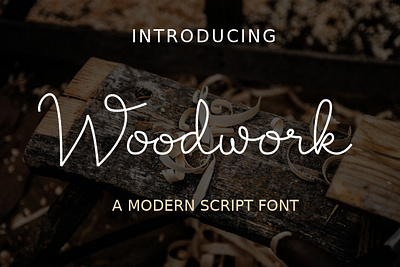 Woodwork preview font fontforge fonts fontstyle gimp handlettering illustration inkscape monoline script typography vector