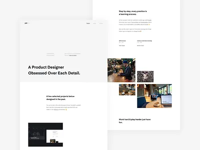 Personal Branding - A Product Designer Patryk Kopeć branding clean design designer graphic minimalism patryk kopec personal branding portfolio product designer ui ux web design website white space