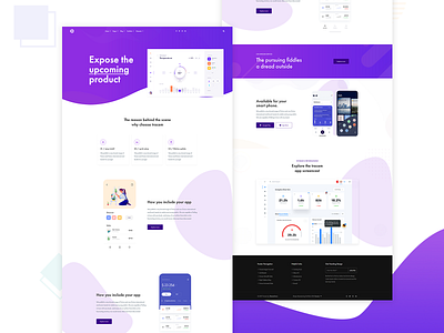 App Landing - Tracem app clean homepage landing page landingpage mobile app ui ux website wordpress