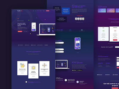 CryptiBIT bitcoin business corporate crypto gradients landing minimal onepage template theme themeforest ui ux web webdesign wordpress