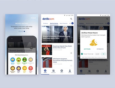 Redesign Apps Detikcom V 5.0.0 app branding design ui ux web website