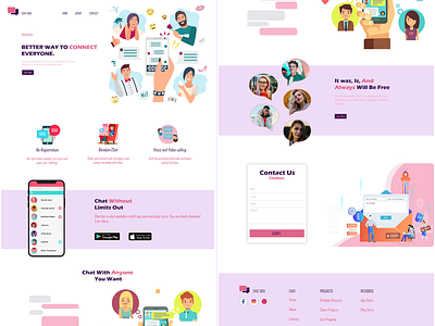 chatbox chat design html template illustration photoshop ui ux web website