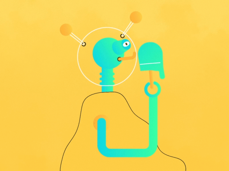 My Favorite Ice Cream alien cartoon character animation characterdesign ice cream ice cream truck illustration mars summer