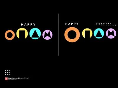 Onam Typography | Happy Onam illustration kerala keralastyle logo maveli onam poster onam title onam writings titiling typography ui vector