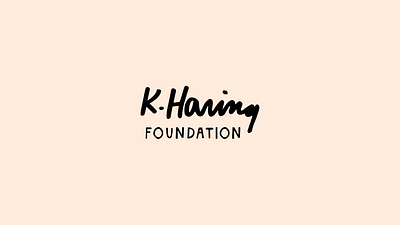 Keith Haring Foundation Logo branding design keith haring logo logo design logo designer logotype vector