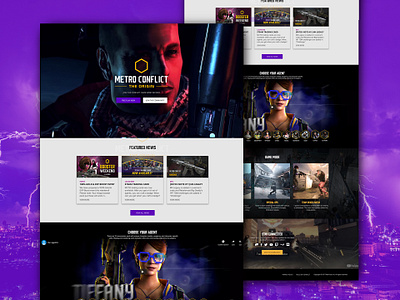 METRO CONFLICT: THE ORIGIN app appdesign branding desktop fps fpsgame game gamedesign illustration logo mobile official website typography ui ux webdesign website