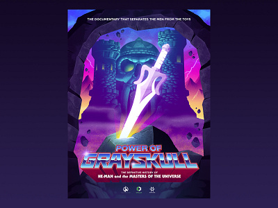 Power of Grayskull 1980s art design he man illustration illustrator masters of the universe outrun photoshop poster retro retrowave signalnoise synthwave vaporwave