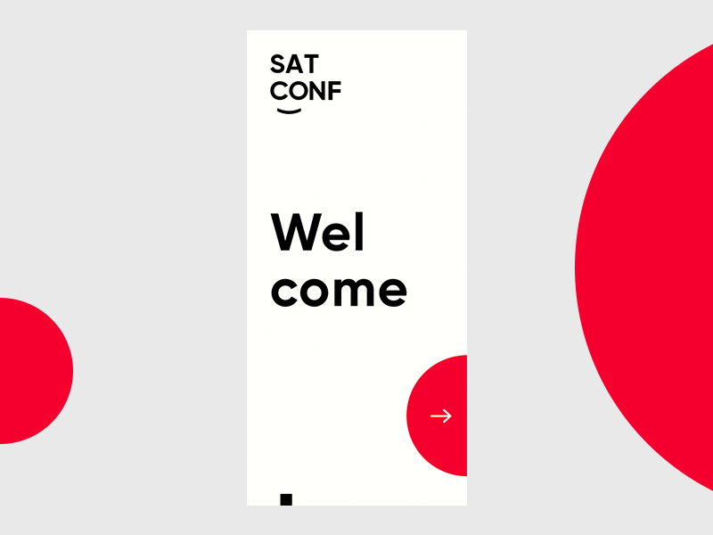 Welcome Screen mobile app concept