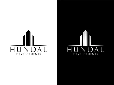 Hundal Development Logo Project branding design flat logo vector