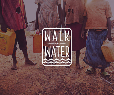 Walk for Water Concept #2 - 2014 branding charity charleston creative agency design logo vector