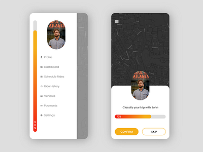 Driver classification app classification client design driver map productdesign ui uidesign ux ux design